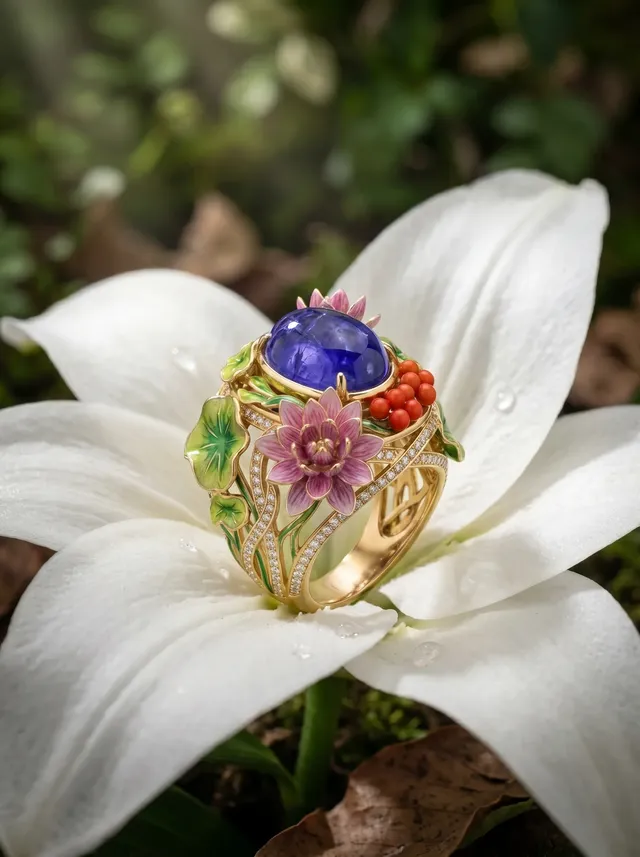 Sapphire Garden Ring